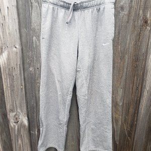 Nike Therma Fit Grey Sweat Pants Size Med zipper